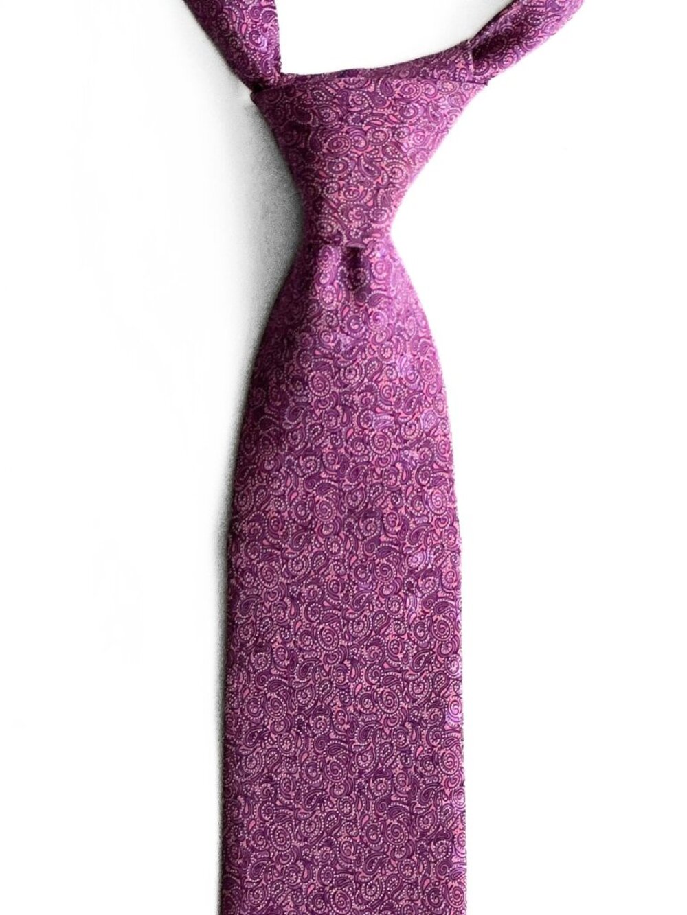 Italo Ferretti Paisley Patterned Tie 3 - 1/4" Italy
